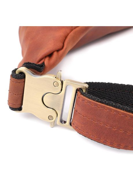 Сумка на пояс через плече шкіряна жіноча Рудий 35697 Shvigel (334673995)