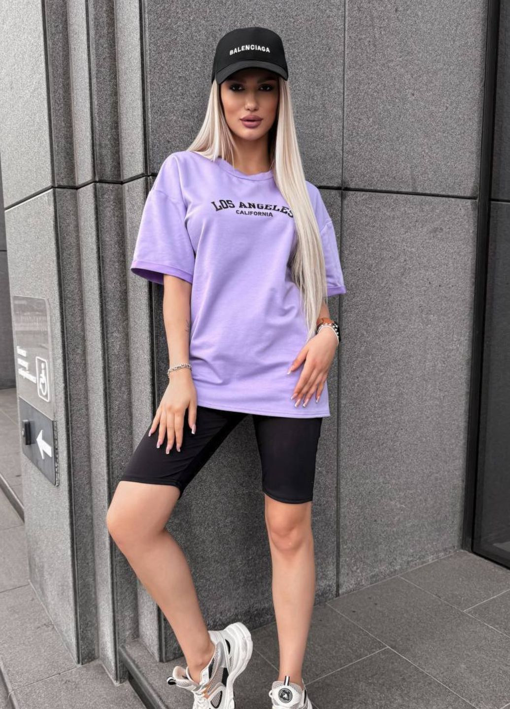 Комплект «LOS ANGELES» двійка: футболка та велосипедки Україна (328432635)