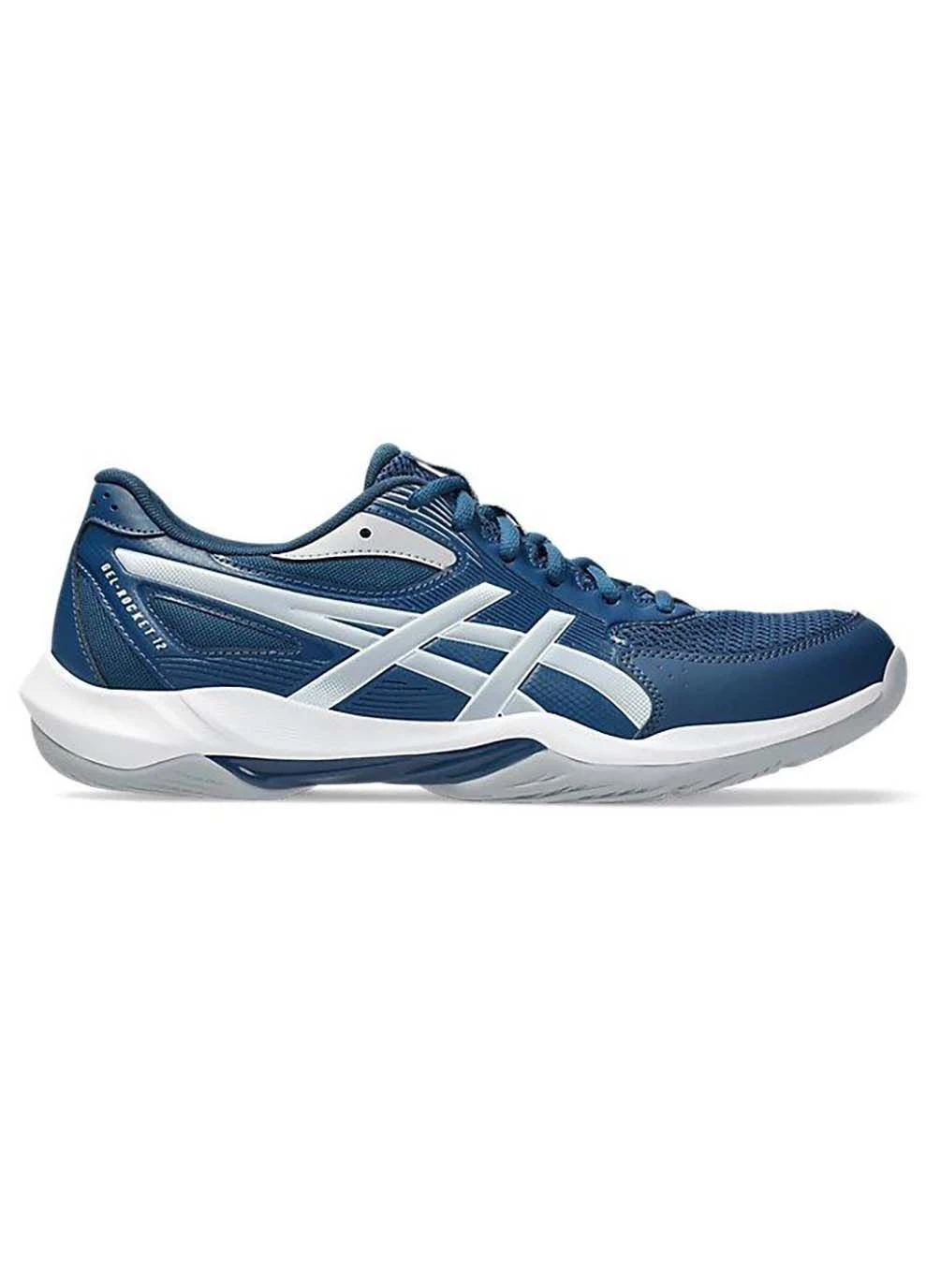 Женские Кроссовки Gel-Rocket 12 Mako Blue/Piedmont Grey Asics комбинированные демисезоны (367188039)
