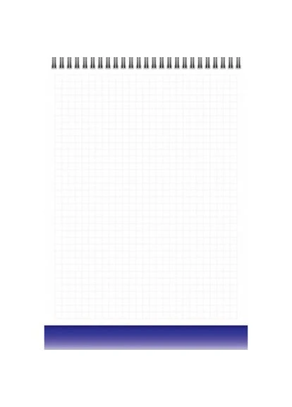 Блокнот A6/40 " " /903382/ ## "Color office" синий, сверху спираль, кол.вн.блок, гл/лам, 70г. 4PROFI (393775306)