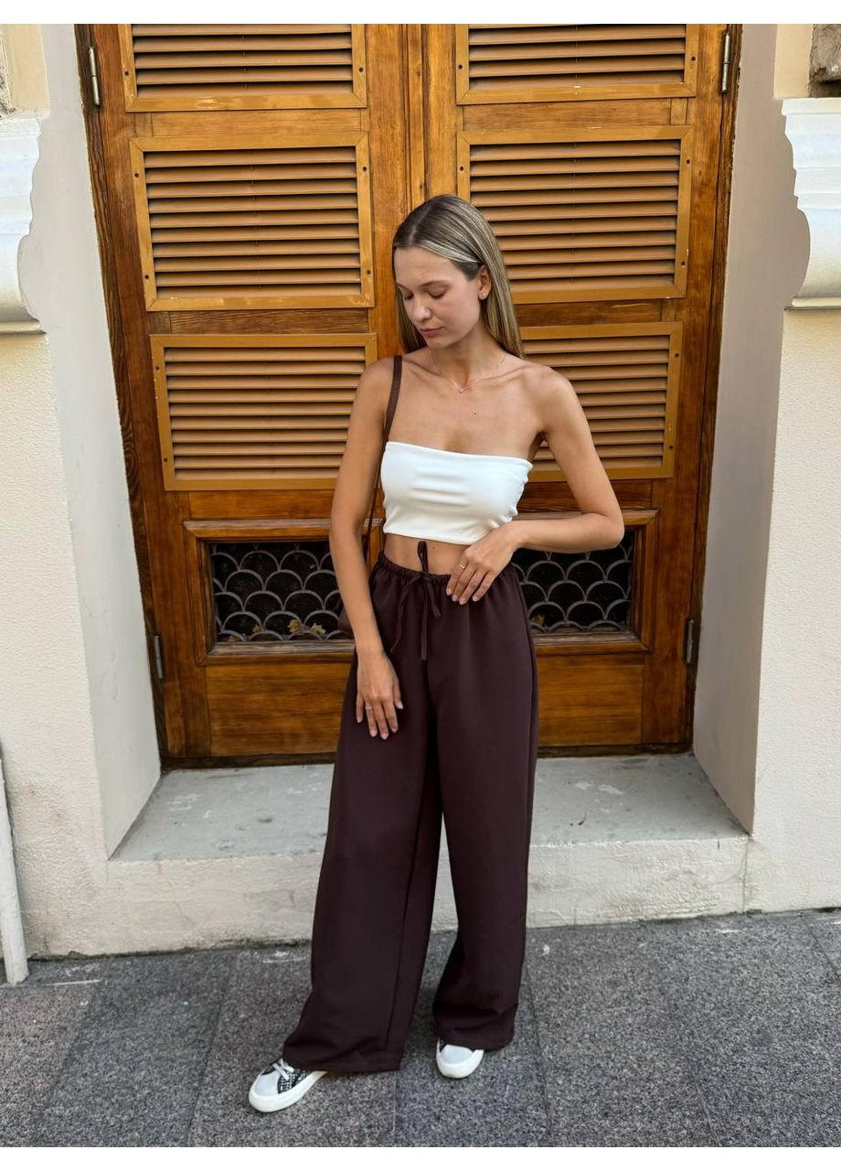 🍫 Трендовые брюки-палаццо из костюмной ткани – базовая элегантность и комфорт! Размерная сетка в описании GD/GL Модний простір (364965656)