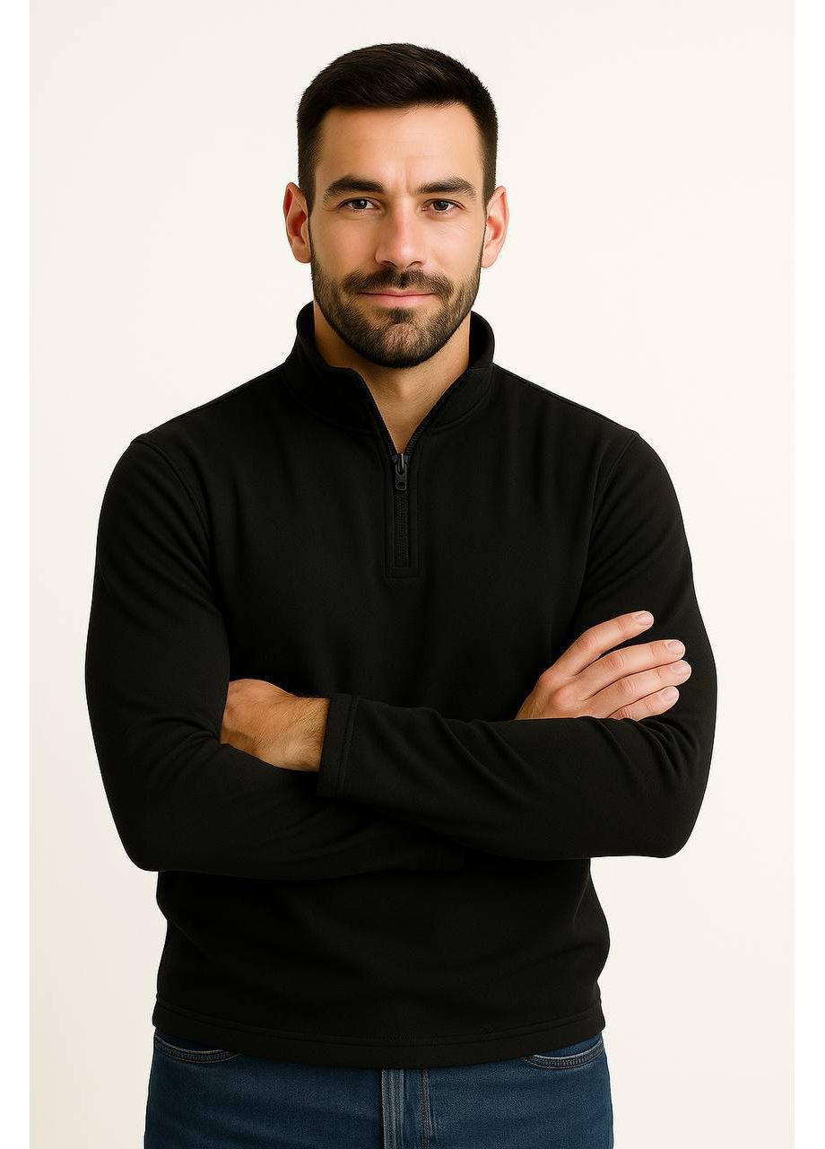 ЧОЛОВІЧА ФЛІСОВА КОФТА З КОРОТКОЮ БЛИСКАВКОЮ — ЗАМІР В ОПИСІ DK/DL Мода без кордонів (371991122)