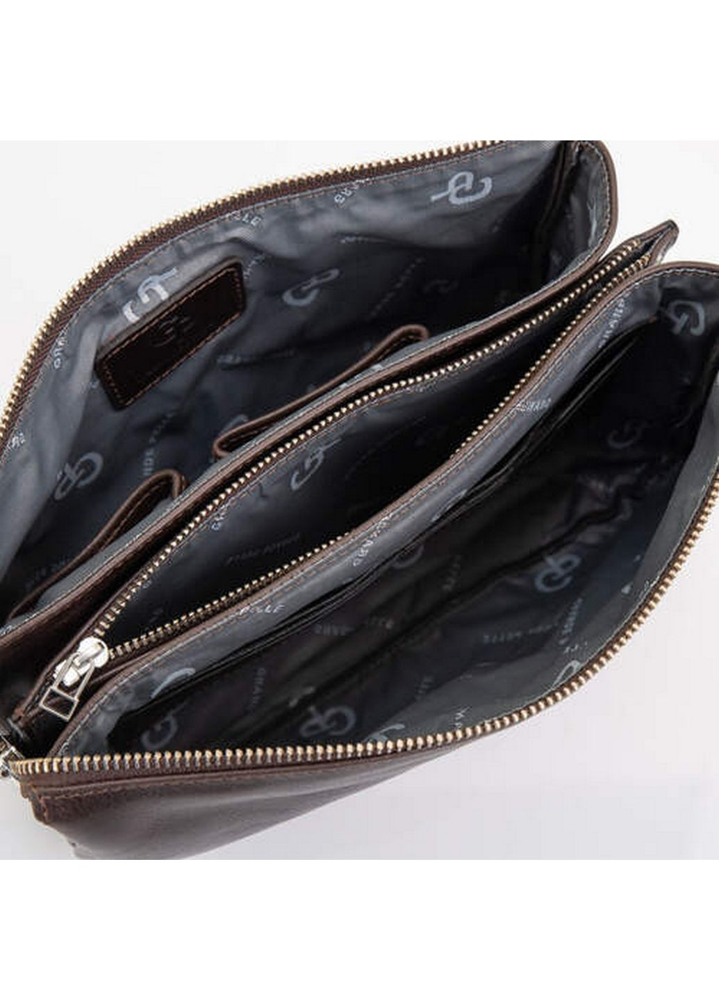 Мужская кожаная барсетка 17х26х7 см Grande Pelle (315872558)