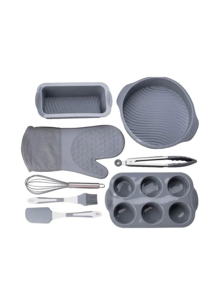 Силіконовий набір форм для випічки з антипригарним покриттям з кухонним приладдям та прихваткою 8 шт HP34543 Jooki (358706389)