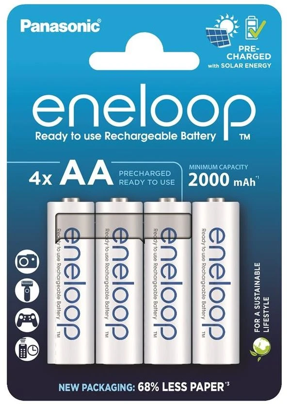Аккумулятор Eneloop NI-MH AA 2000 мАч, 4 шт. Panasonic (385525592)