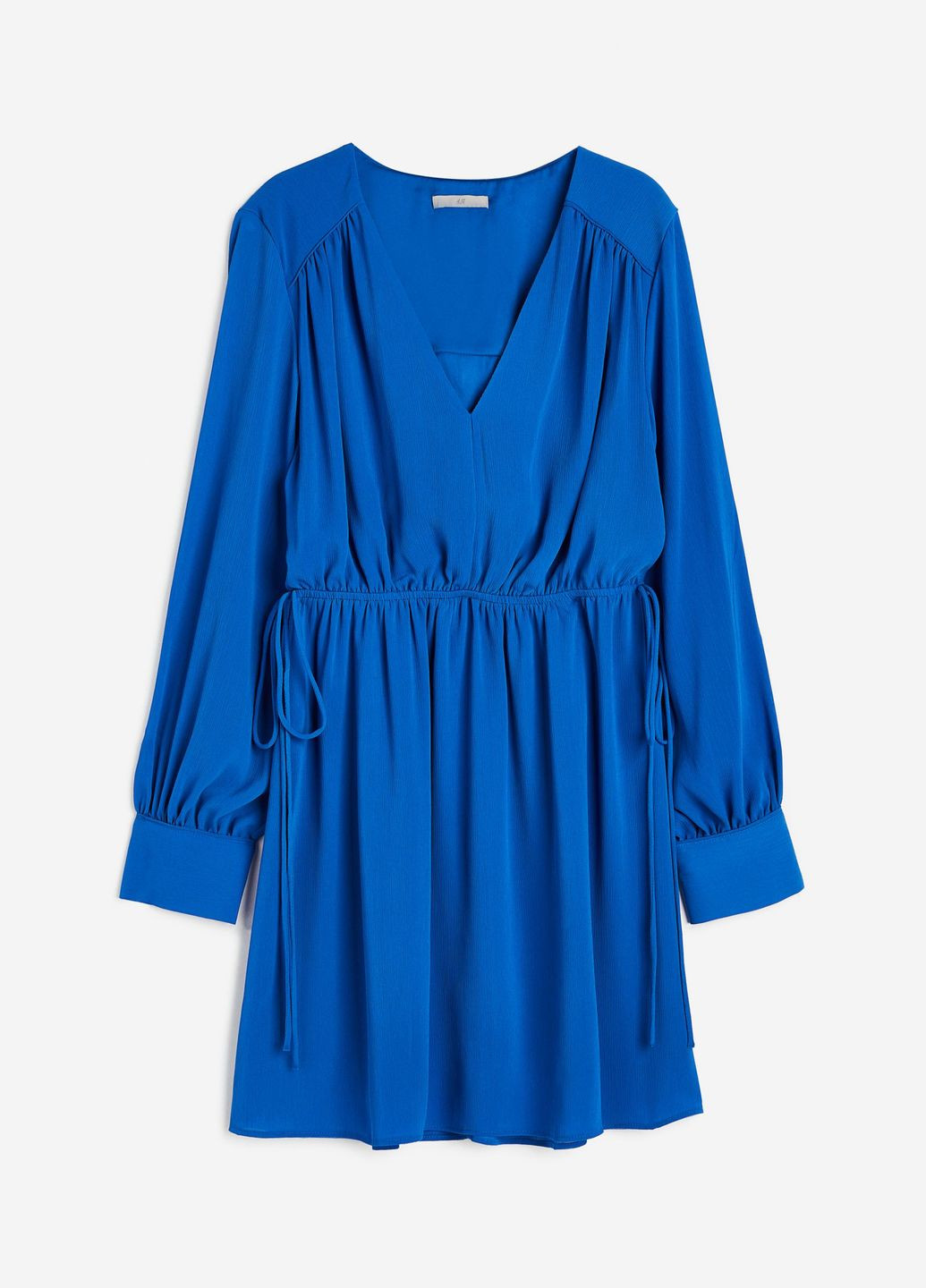 Синее повседневный платье H&M однотонное