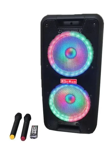 Портативна колонка Su-Kam 1010 + 2 мікрофони + BT 12v220v Mosquitall (385180209)