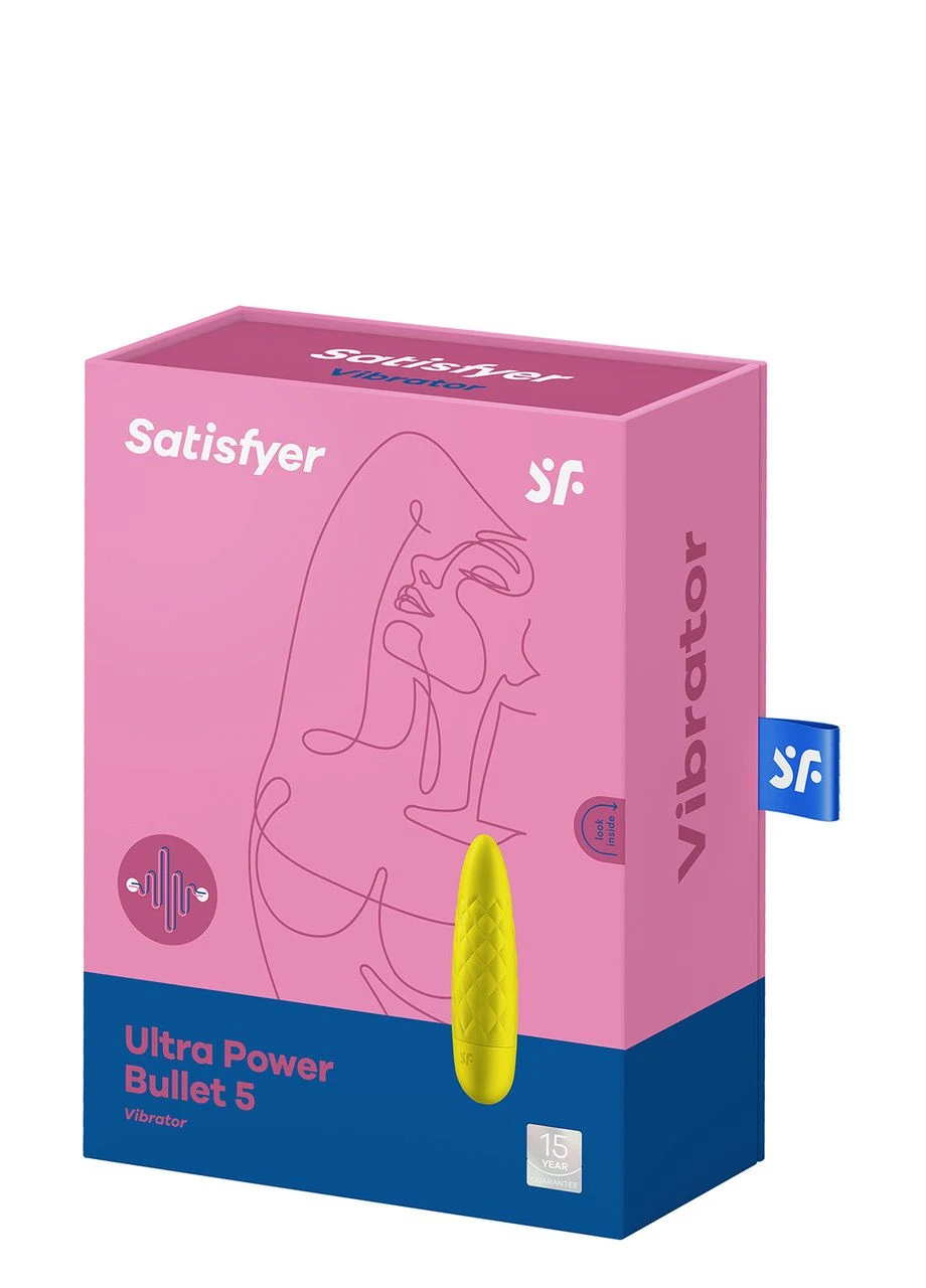 Вібропуля з глибокою вібрацією Ultra Power Bullet 5 Yellow, Жовтий Satisfyer (303908523)