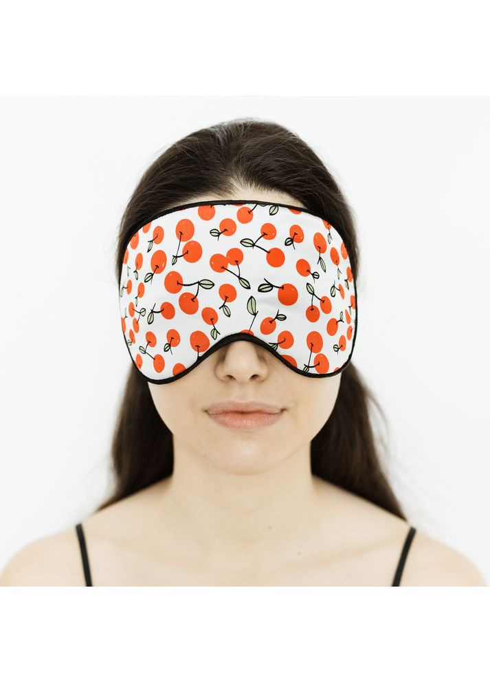Маска для сна шелковая Млечный Путь с нескользящей резинкой в Подарочной упаковке Вишни (1139-02) Фабрика Тиші (369550253)