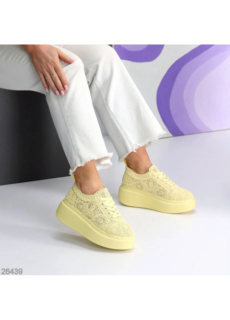Желтые кеды женские No Brand