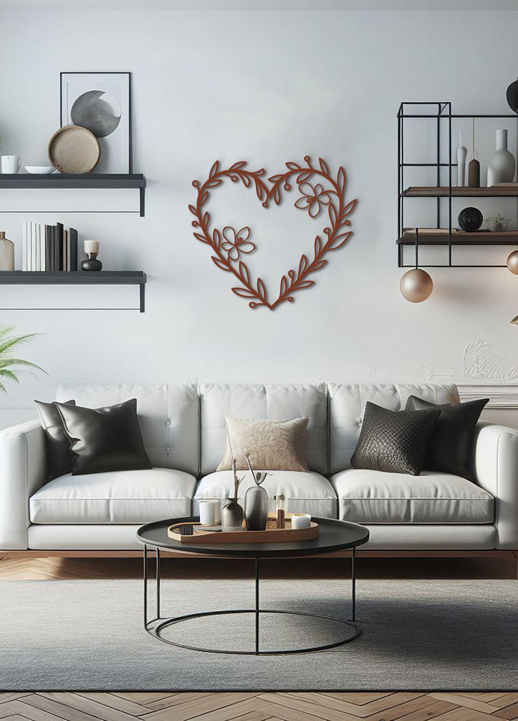Настенный декор для дома, картина лофт "Влюбленность сердце", декоративное панно 35х40 см Woodyard (292112453)