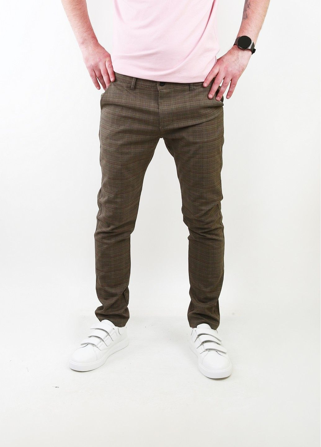 Коричневые кэжуал демисезонные брюки Mtp