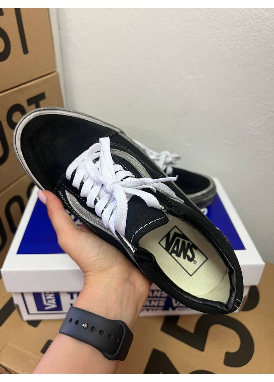 КЕДИ ЖІНОЧІ VANS OLD SCHOOL LX STRESSED - BLACK WHITE ВАНС ОЛД СКУЛ No Brand чорні демісезони (368867857)