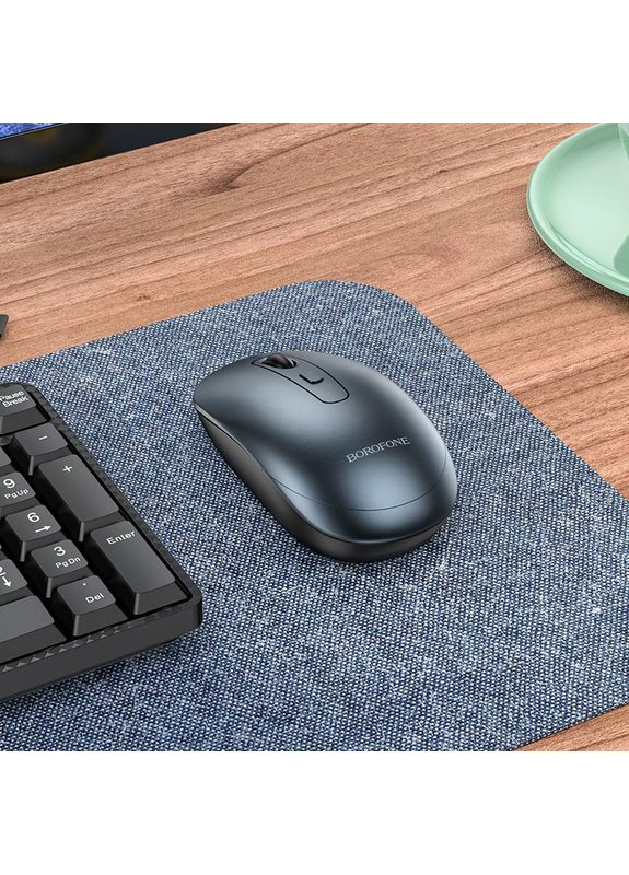 Мишка безпровідна BG13 Winner 2.4G business wireless mouse чорний Borofone (371632182)