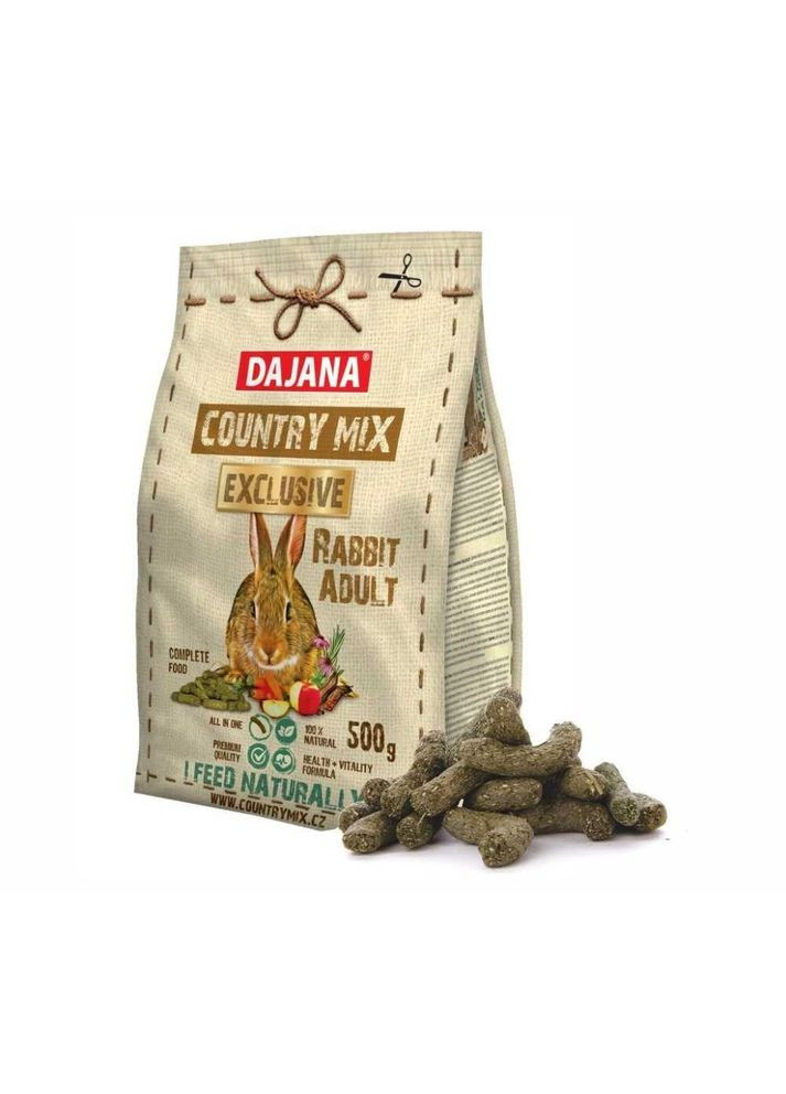 Корм Dajana Country mix EXCLUSIVE для декоративных кроликов 500 г Dajana Pet (284176075)