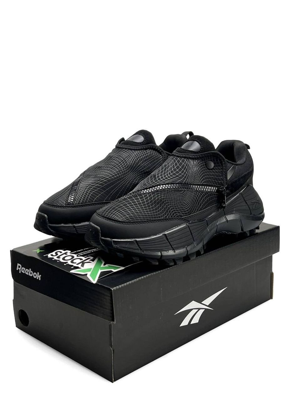 Чорні Осінні кросівки чоловічі reebok all black No Brand Zig Kinetica 2.5 Edge x Spyder