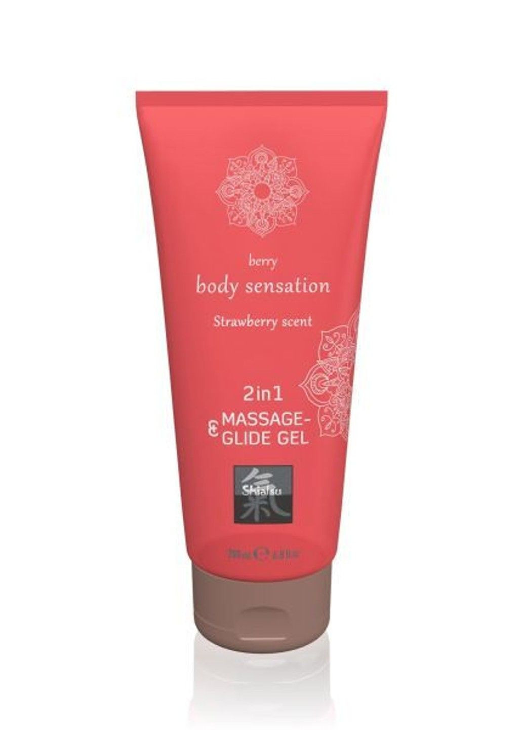 Лубрикант и массажное масло 2 в 1 Massage-& Glide gel 2in1 Strawberry scent, 200 мл Hot (291120473)