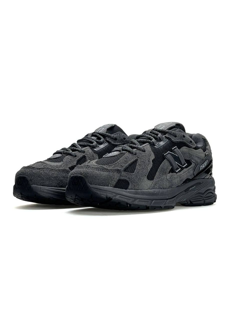 Серые демисезонные кроссовки мужские new balance No Brand 1906D GTX Dark Grey Black