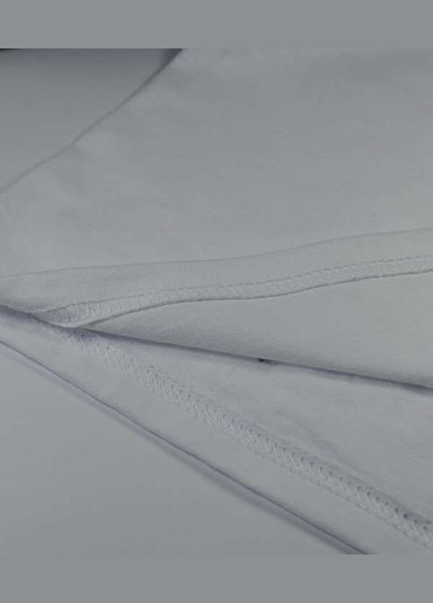 Белый демисезонный спортивный, повседневный, кэжуал лонгслив Fruit of the Loom однотонный