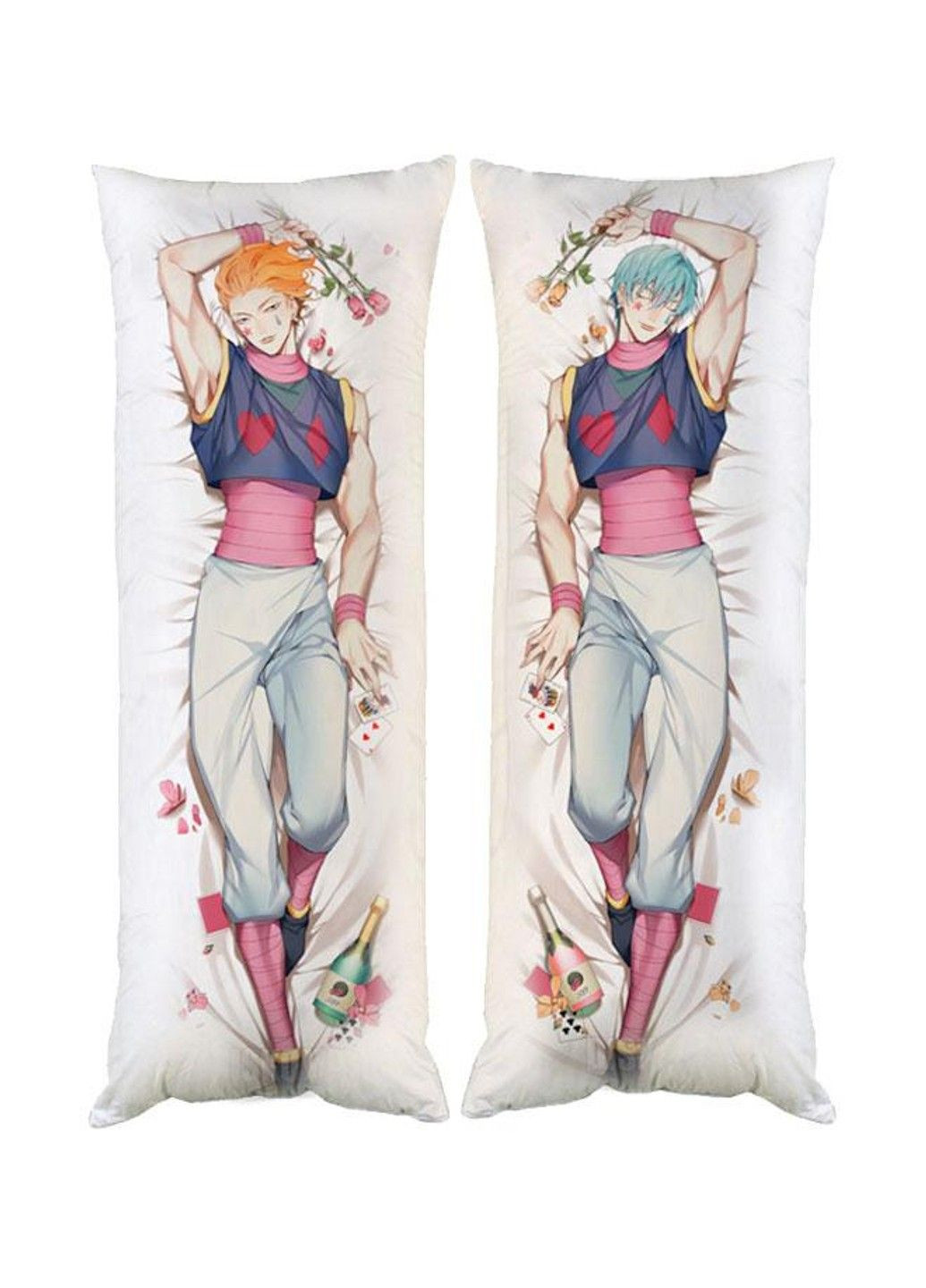 Подушка дакимакура Хисока Охотник Хантер Hunter декоративная ростовая подушка для обнимания двусторонняя No Brand (329433151)