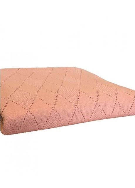 В'язаний плед Вінтаж 90х130 см Рожевий (3062) Прованс (362134994)