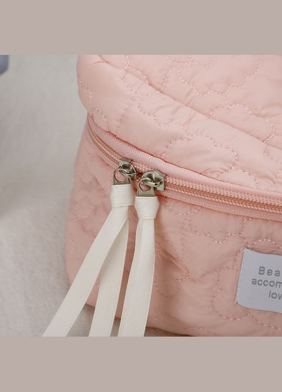 Мягкая косметичка Puff Big 28х17х15 см Розовая (AN0103152) ANbeauty (365875765)