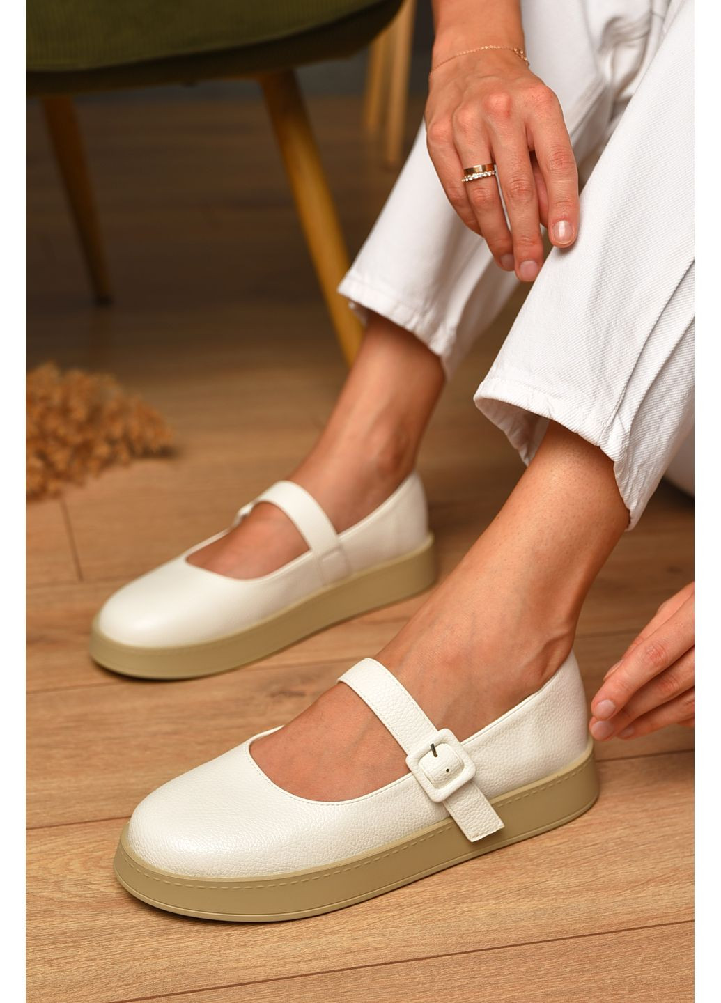 Let's Shop Лоферы женские белого цвета лоферы белый з искусственная кожа, украина — демисезон (353848865)