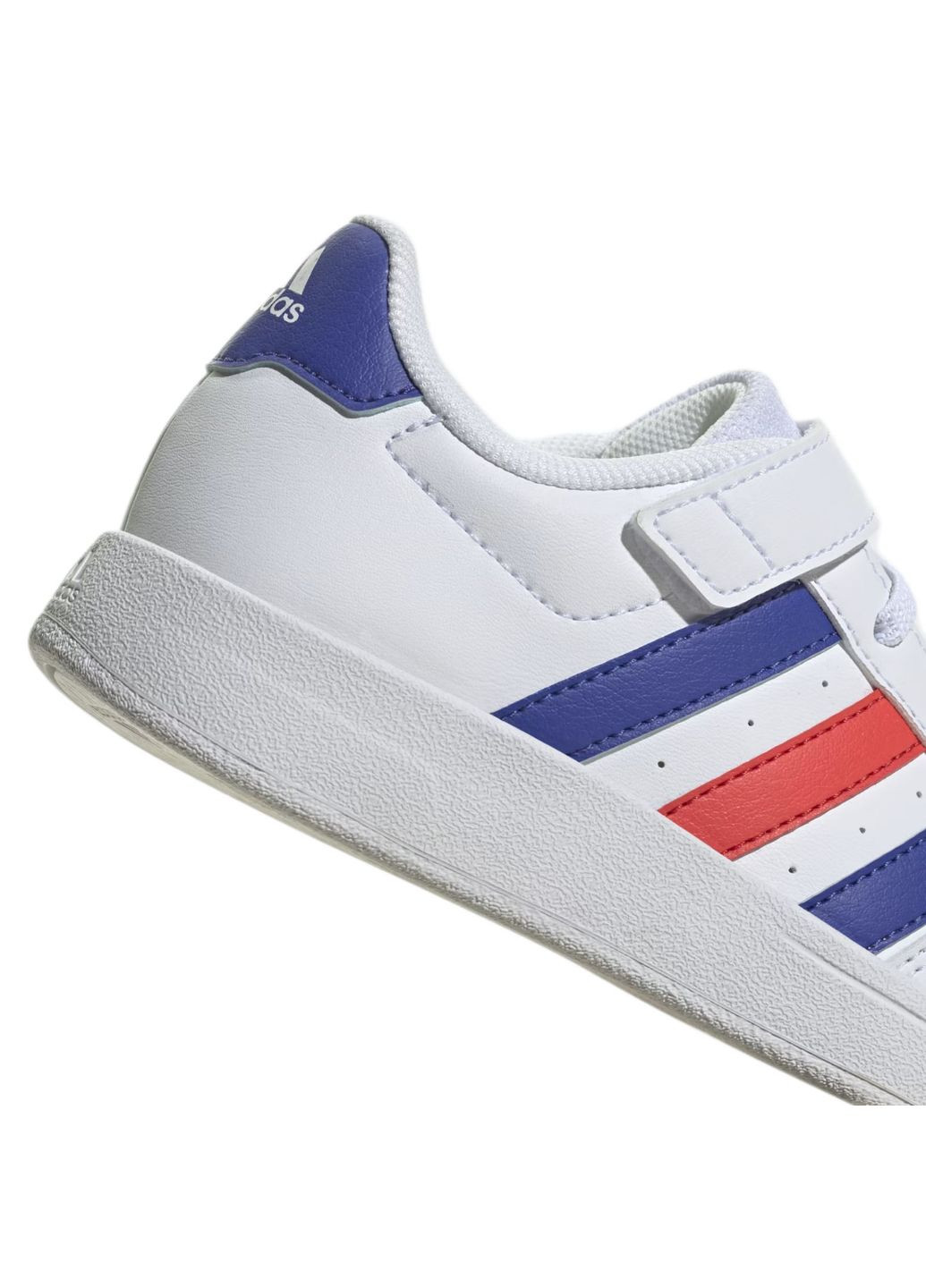 Білі всесезон кросівки breaknet lifestyle court elastic lace and top strap adidas