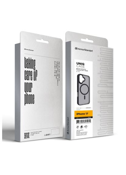 Чохол до мобільного телефона (ARM86261) ArmorStandart Uniq MagCase Apple iPhone 17 Black (366258501)