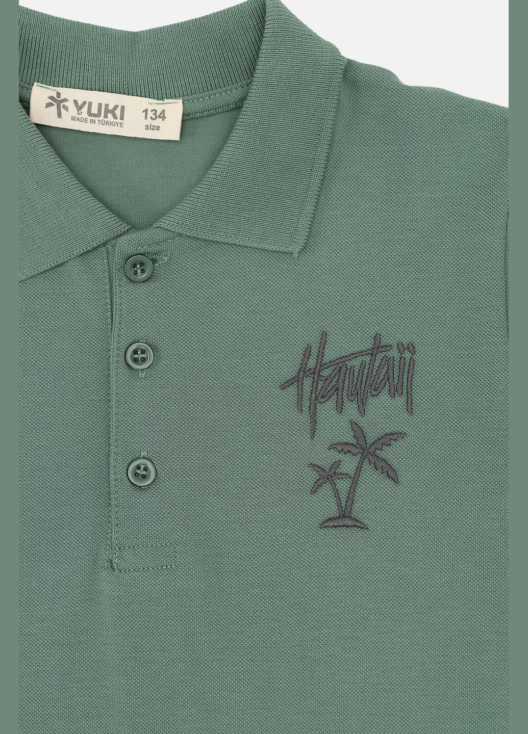 Футболка-поло з коротким рукавом для хлопчика колір хакі ЦБ-00276066 Yuki (329296188)