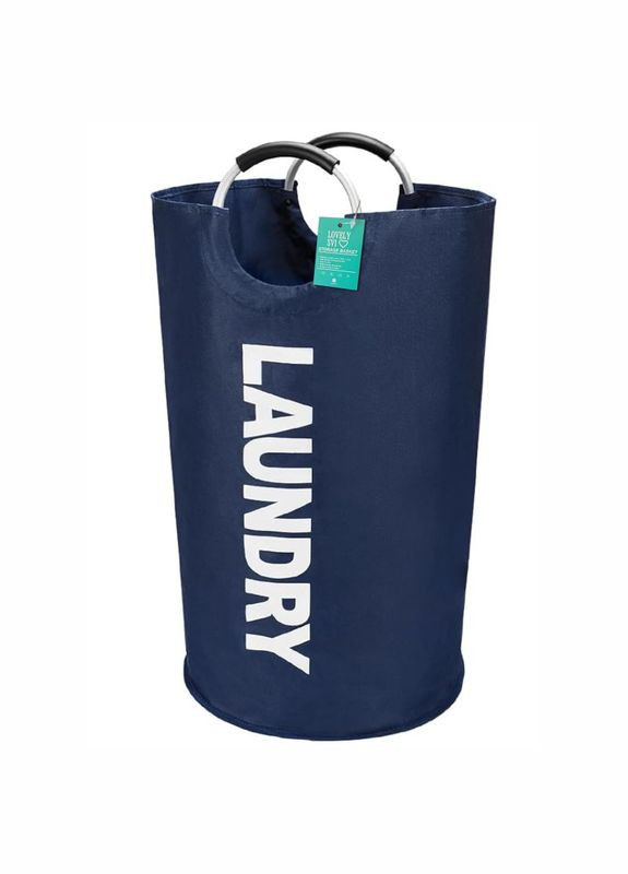 Кошик органайзер для білизни, речей, іграшок - 38 x 72 см (82 л)- складаний водонепроникний мішок – Синій Lovely Svi (315887123)