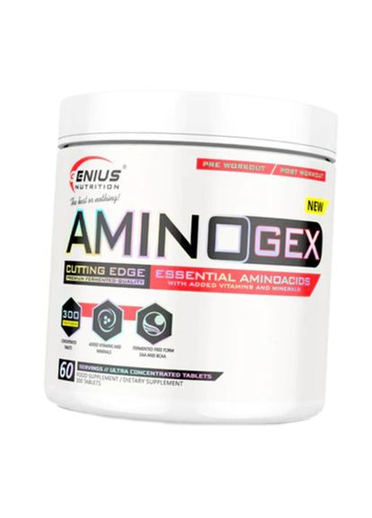 Незамінні амінокислоти, Aminogex, 300таб 27562001, (27562001) Genius Nutrition (293257411)