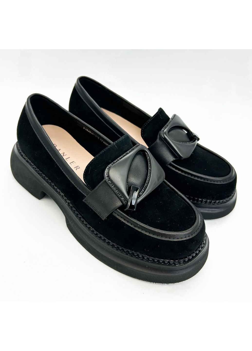 Danler Лофери (р) Велюр 0-1-1-F-1403-XS-363-YF-100-AMA чорний з, україна — (277632808)