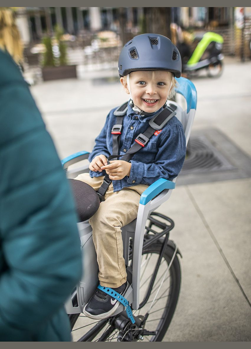 Большое кресло детское Amaze на раму серое/питрол. Hamax (316476179)