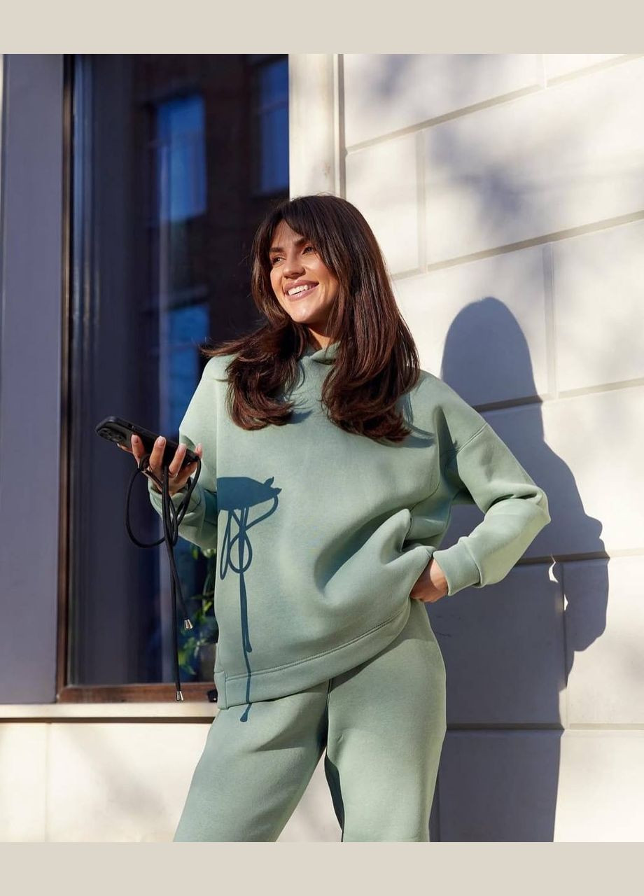 Жіночий спортивний костюм на байці теплий No Brand (316092626)