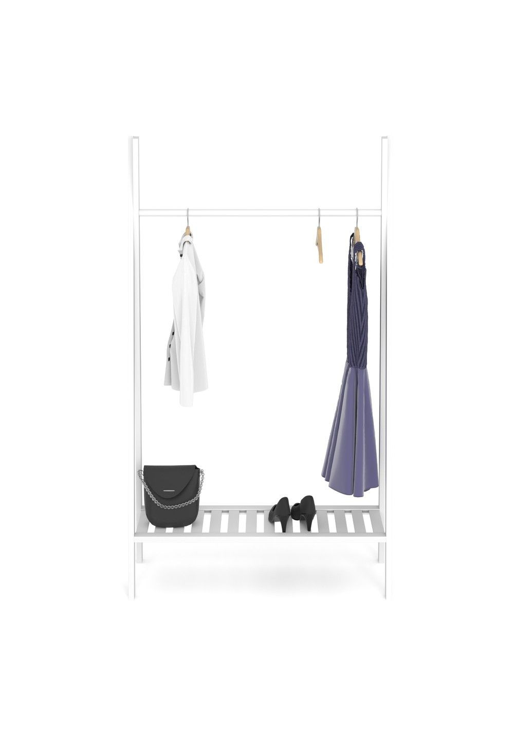 Вішалка підлогова дерев'яна ДЕНВЕР білий Fagus (303724122)