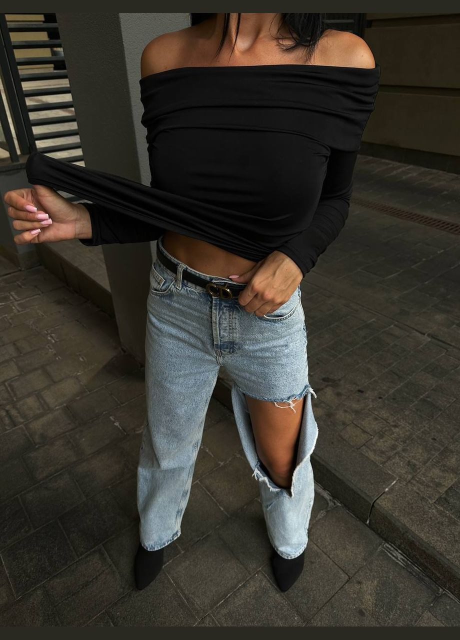 Лонгслив с открытыми плечами Adelante (321215299)