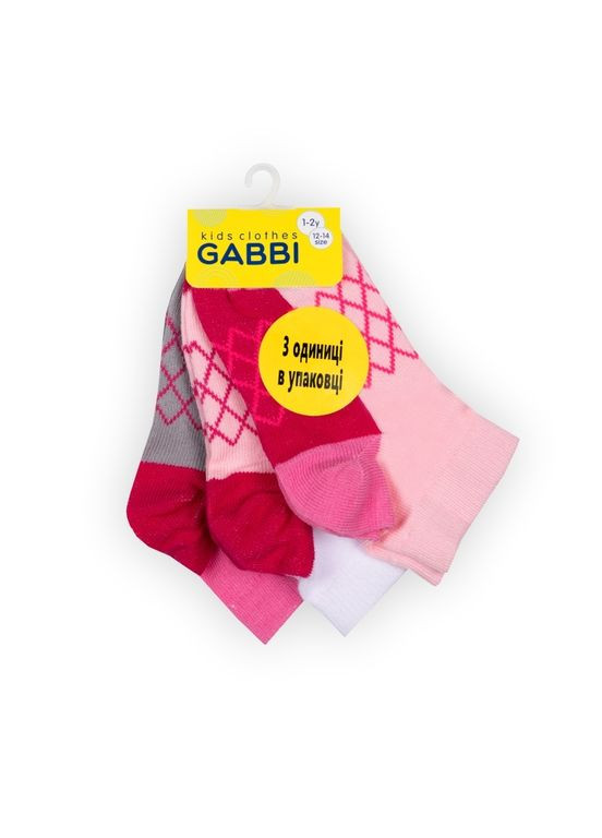 Дитячі шкарпетки для дівчинки NSD-462/3 (3 пари) Габби (300359893)