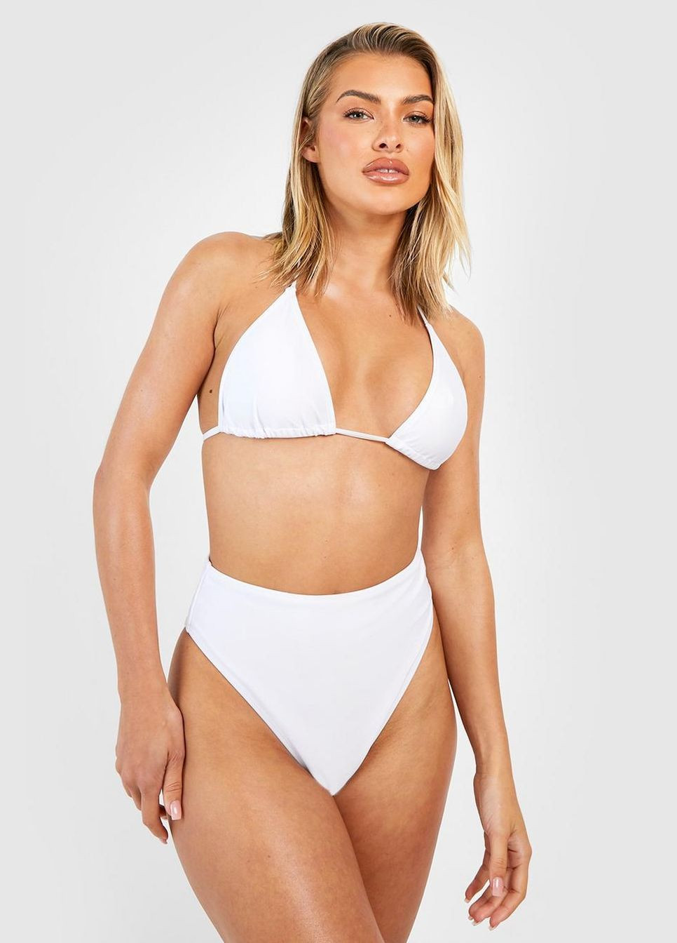 Белые купальные трусики Boohoo