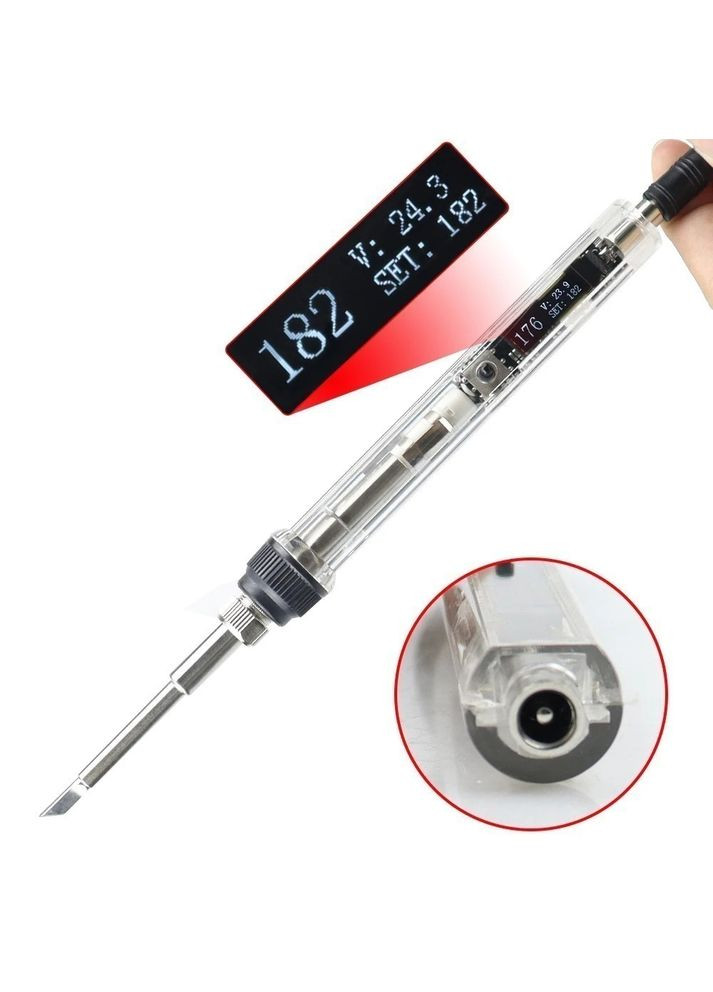 Міні-паяльник із жалом T12 K, на напругу 12-24 В, 72 Вт з регульовкою температури No Brand (306439979)