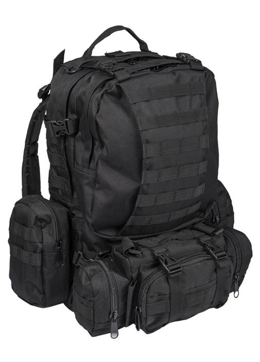 Рюкзак тактический 26+10Л Черный DEFENSE PACK ASSEMBLY SCHWARZ (1404500226-36) Mil-Tec (292132495)