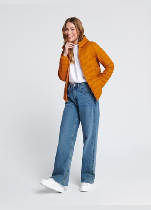 Оранжевая демисезонная куртка Sinsay