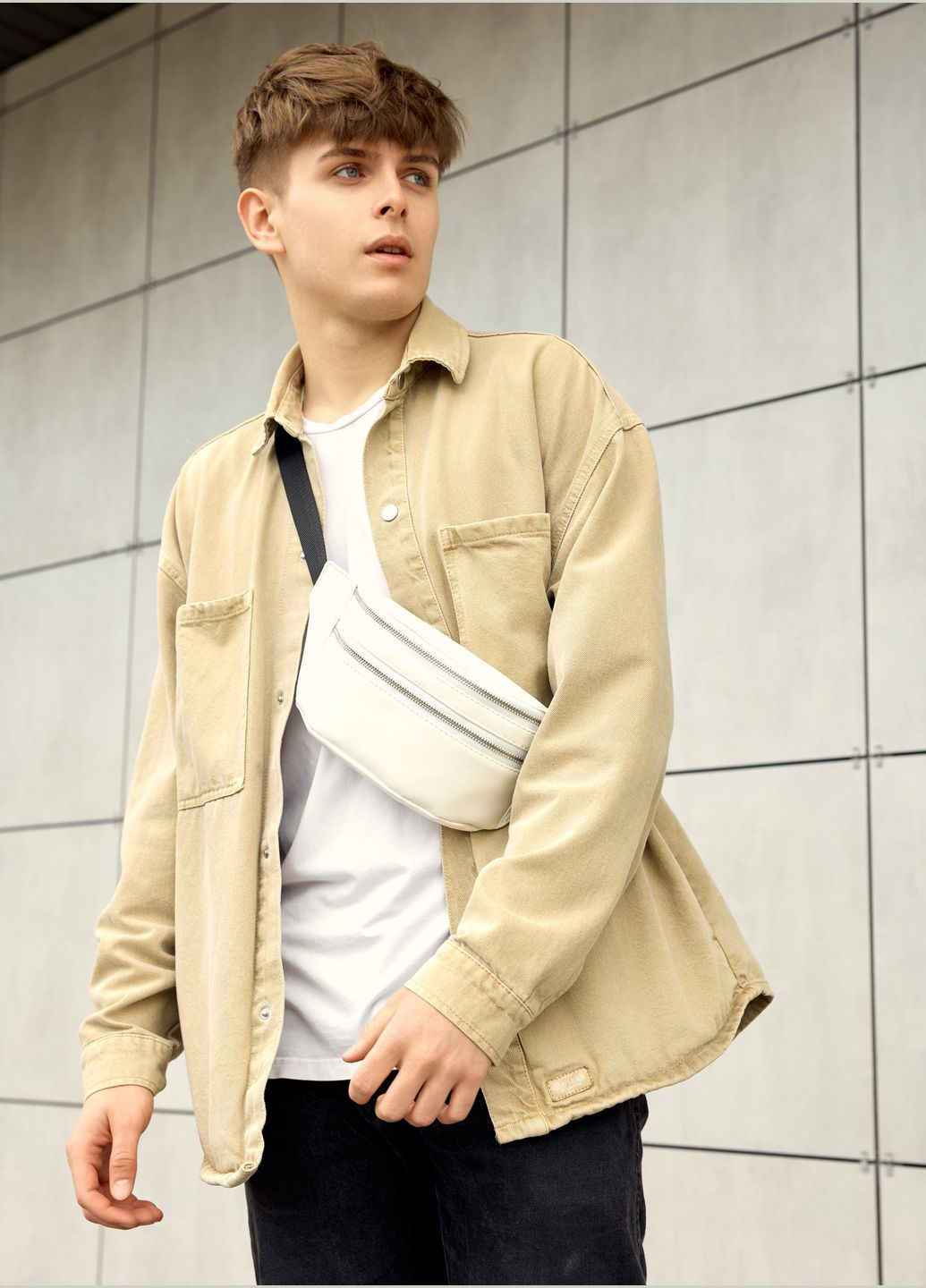 Сумка на пояс бананка Tirso LTS белая Sambag (325442993)