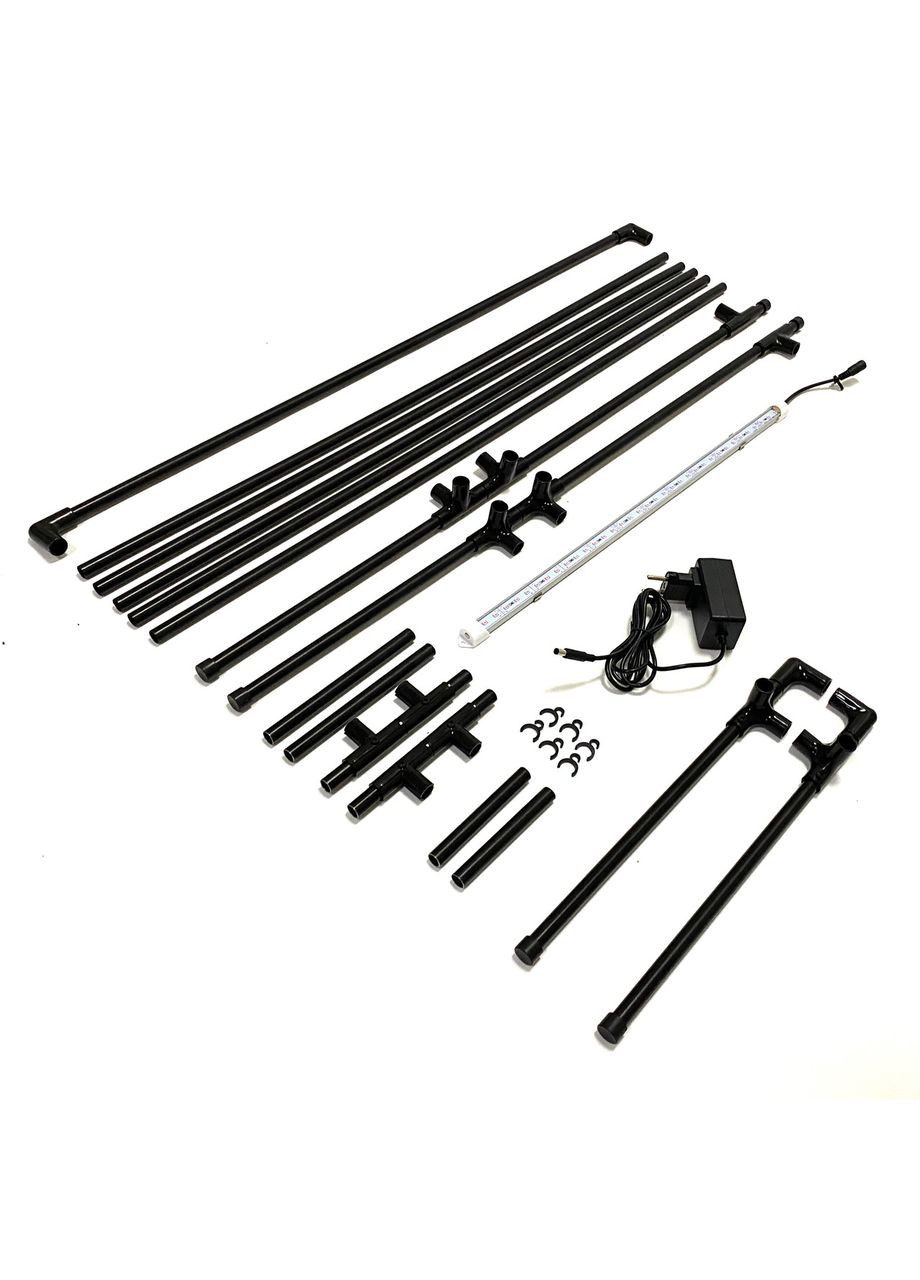 Подставка для цветов на окно c фитолампой полного спектра Lucia Lux для растений, цветов, рассады Metaplant (300674523)