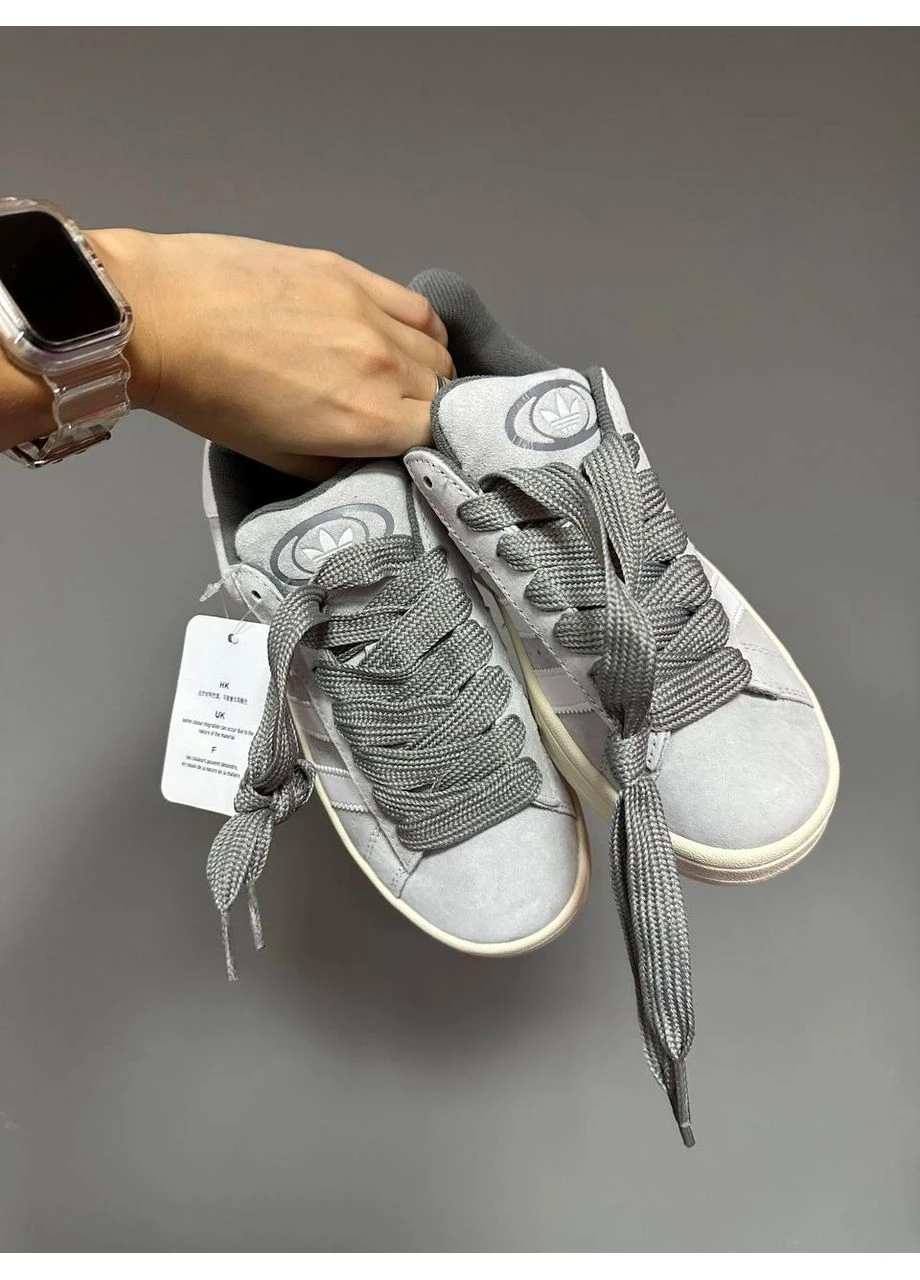 КРОССОВКИ ЖЕНСКИЕ ADIDAS CAMPUS 00S LIGHT GREY АДИДАС КАМПУС СЕРЫЕ No Brand серые демисезоны (391946721)