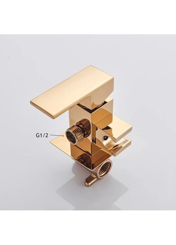 Смеситель скрытого монтажа для биде Qvadro Gold Золото Futura (392430820)
