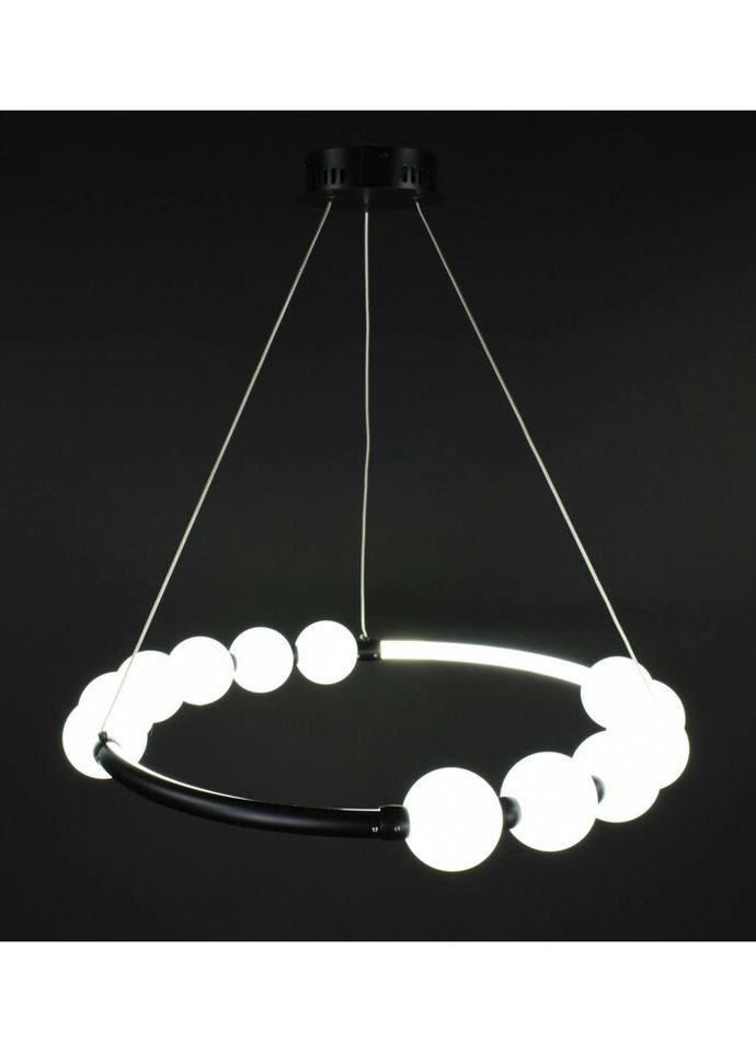 Люстра светодиодная подвесная LED светильник для квартиры на потолок лэд 27725 Черный 25-140х62х62 см. Sunnysky (335974818)