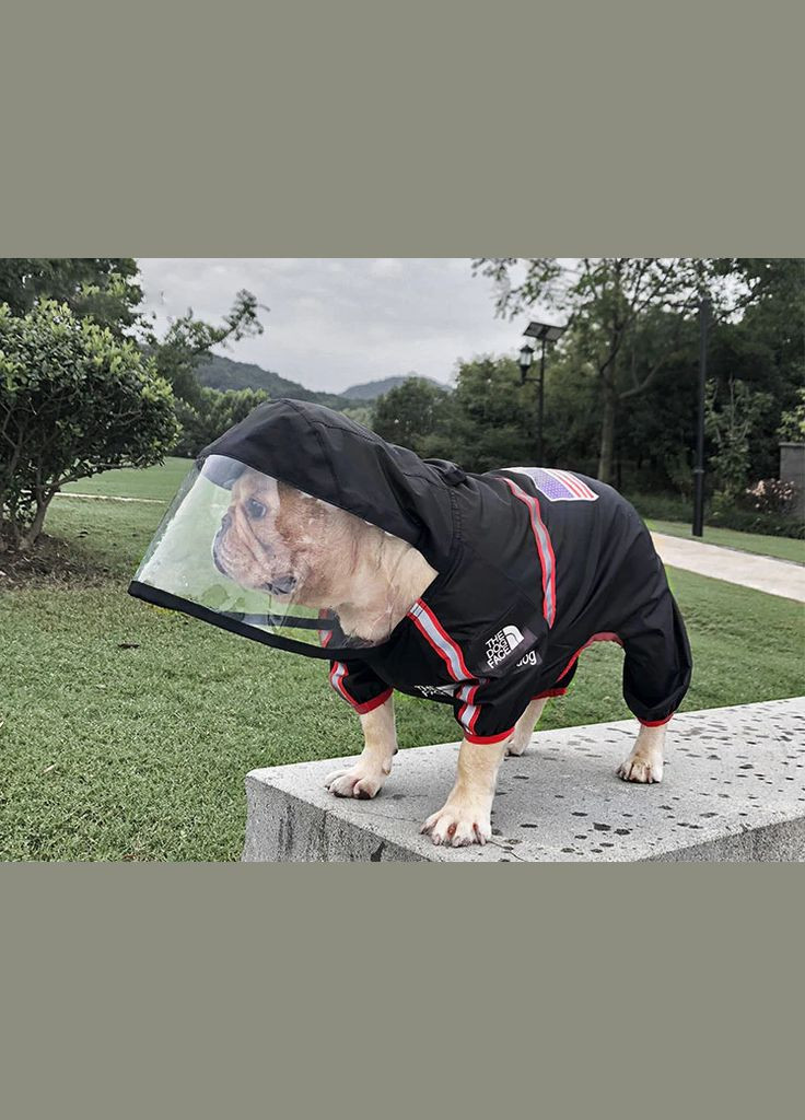 Дождевик для собак с капюшоном dog face S размер No Brand (299840192)