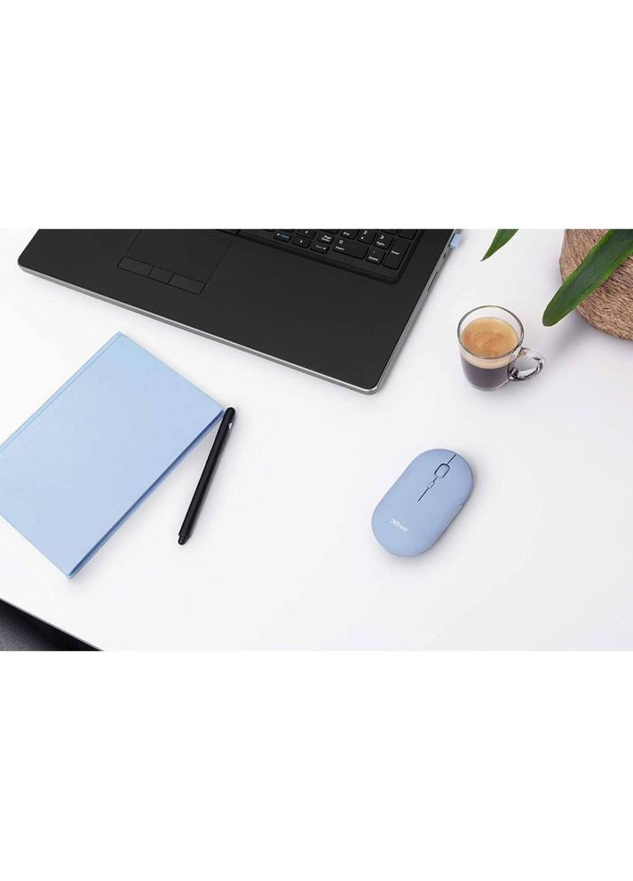 Мышь Puck Rechargeable UltraThin BT WL Blue (24126) Trust (306744355)