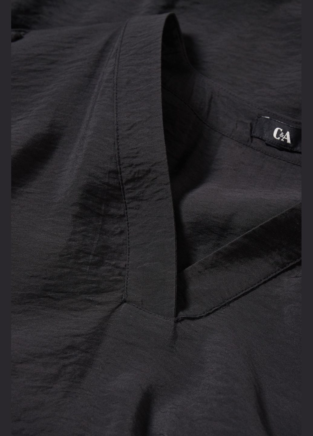 Черное кэжуал платье из вискозы C&A однотонное